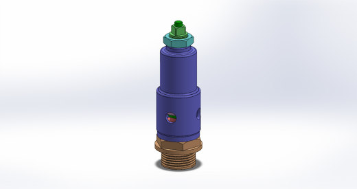 安全阀结构3D图纸 Solidworks设计缩略图